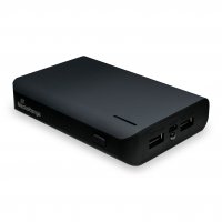MediaRange Mobile Charger | Powerbank 8.800 mAh with dual USB output and built-in torch