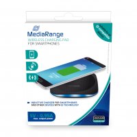 MediaRange Wireless charging pad for smartphones, black