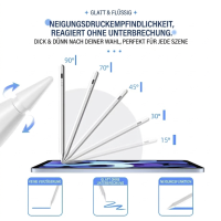Aktiver Eingabestift / Stylus für iPad & Tablets - Palm Rejection, Neigungssensitivität, USB-C