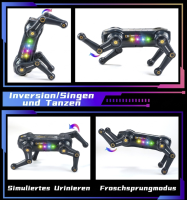 KI-Spray-Roboterhund - Ferngesteuerter Roboter-Hund mit Sprachsteuerung, Sprühnebel, Stunts, Musik & LED-Licht
