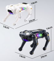KI-Spray-Roboterhund - Ferngesteuerter Roboter-Hund mit Sprachsteuerung, Sprühnebel, Stunts, Musik & LED-Licht